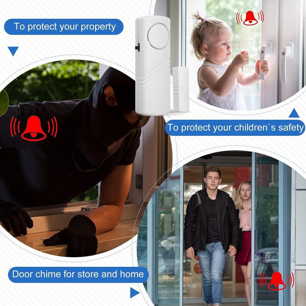 24 Pcs Door Window Alarm for Home Security Door Security Alarm Bulk Wireless Door Window Alarm Sensors Anti Theft Window Security Alarm Burglar Alarm for Kids Safety, Home, Office, Garage, Apartment 24 Pcs Door Window Alarm for Home Security Door Security Alarm Bulk Wireless Door Window Alarm Sensors Anti Theft Window Security Alarm Burglar Alarm for Kids Safety, Home, Office, Garage, Apartment