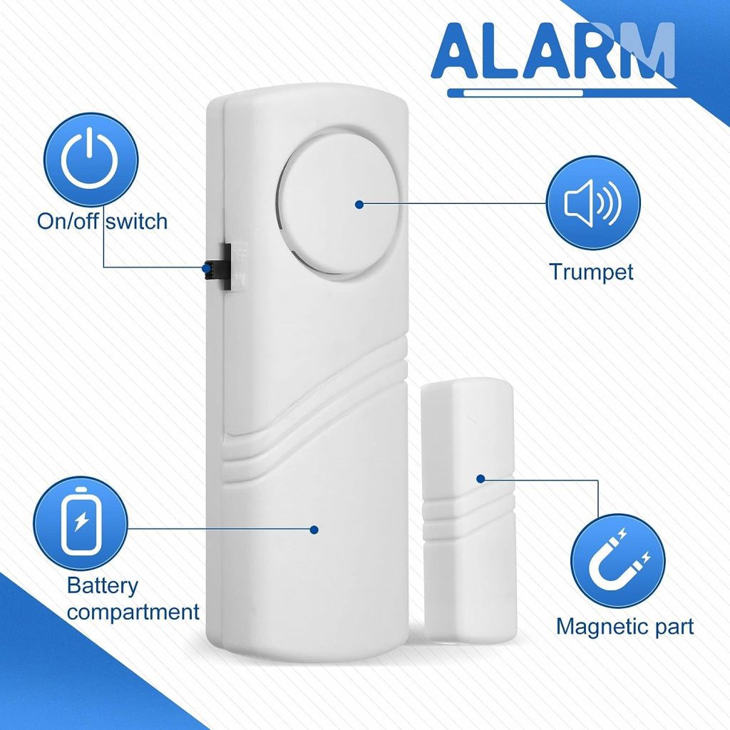 24 Pcs Door Window Alarm for Home Security Door Security Alarm Bulk Wireless Door Window Alarm Sensors Anti Theft Window Security Alarm Burglar Alarm for Kids Safety, Home, Office, Garage, Apartment 24 Pcs Door Window Alarm for Home Security Door Security Alarm Bulk Wireless Door Window Alarm Sensors Anti Theft Window Security Alarm Burglar Alarm for Kids Safety, Home, Office, Garage, Apartment
