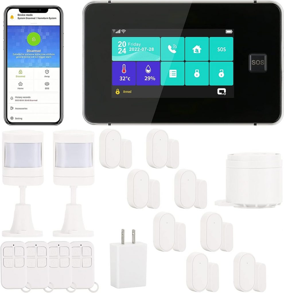 D1D9 Home Alarm System Touch Screen Burglar House Security 18 pcs WiFi APP DIY Wireless GSM D1D9 Home Alarm System Touch Screen Burglar House Security 18 pcs WiFi APP DIY Wireless GSM