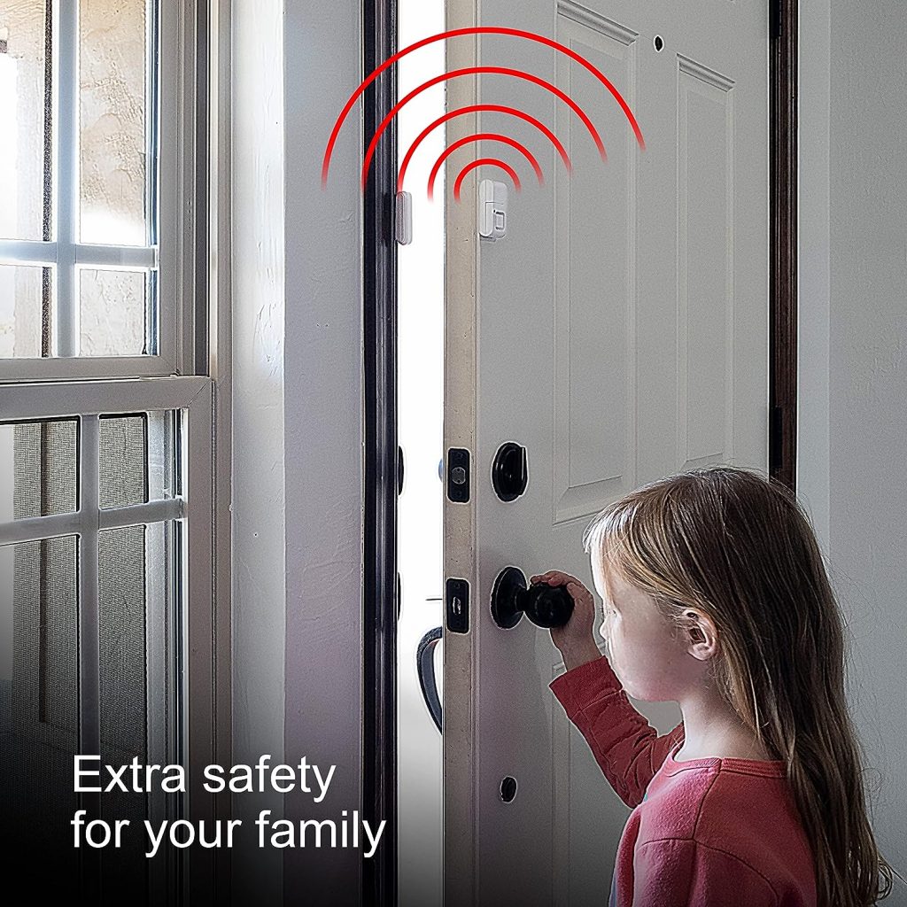 GE Personal Security Window and Door Alarm, 4 Pack, DIY Protection, Burglar Alert, Wireless, Chime/Alarm, Easy Installation, Ideal for Home, Garage, Apartment and More, 45174,White GE Personal Security Window and Door Alarm, 4 Pack, DIY Protection, Burglar Alert, Wireless, Chime/Alarm, Easy Installation, Ideal for Home, Garage, Apartment and More, 45174,White