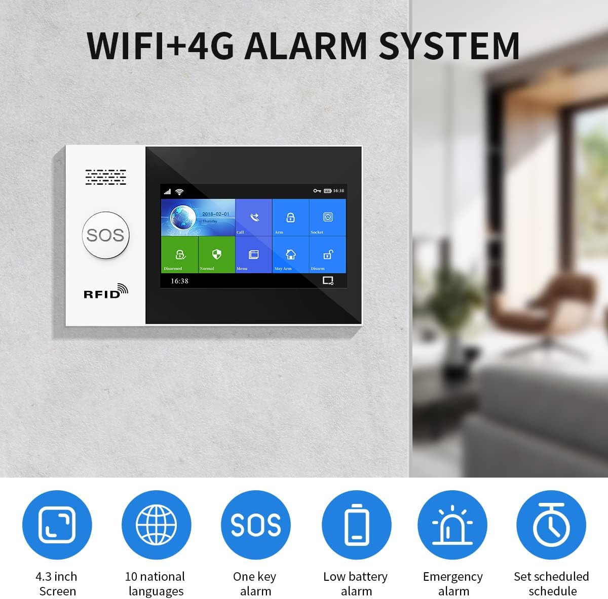 Home Security System Wireless 4G WiFi Alarm Review