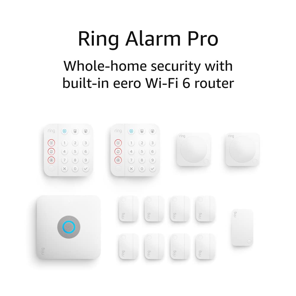 Ring Alarm Pro 14-Piece Kit - built-in eero Wi-Fi 6 router and 30-day free Ring Protect Pro subscription Ring Alarm Pro 14-Piece Kit - built-in eero Wi-Fi 6 router and 30-day free Ring Protect Pro subscription