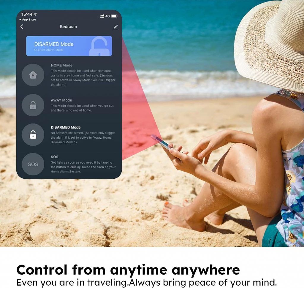 tolviviov Home Alarm System(2nd Gen), 12 Pieces Smart Home Alarm Security System DIY No Monthly Fee, Phone Alert, Alarm Siren, Door/Window Sensors, Remotes, Work with Alexa, for House Apartment Office tolviviov Home Alarm System(2nd Gen), 12 Pieces Smart Home Alarm Security System DIY No Monthly Fee, Phone Alert, Alarm Siren, Door/Window Sensors, Remotes, Work with Alexa, for House Apartment Office