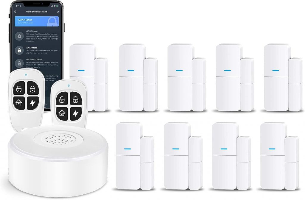 tolviviov Home Alarm System(2nd Gen), 12 Pieces Smart Home Alarm Security System DIY No Monthly Fee, Phone Alert, Alarm Siren, Door/Window Sensors, Remotes, Work with Alexa, for House Apartment Office tolviviov Home Alarm System(2nd Gen), 12 Pieces Smart Home Alarm Security System DIY No Monthly Fee, Phone Alert, Alarm Siren, Door/Window Sensors, Remotes, Work with Alexa, for House Apartment Office