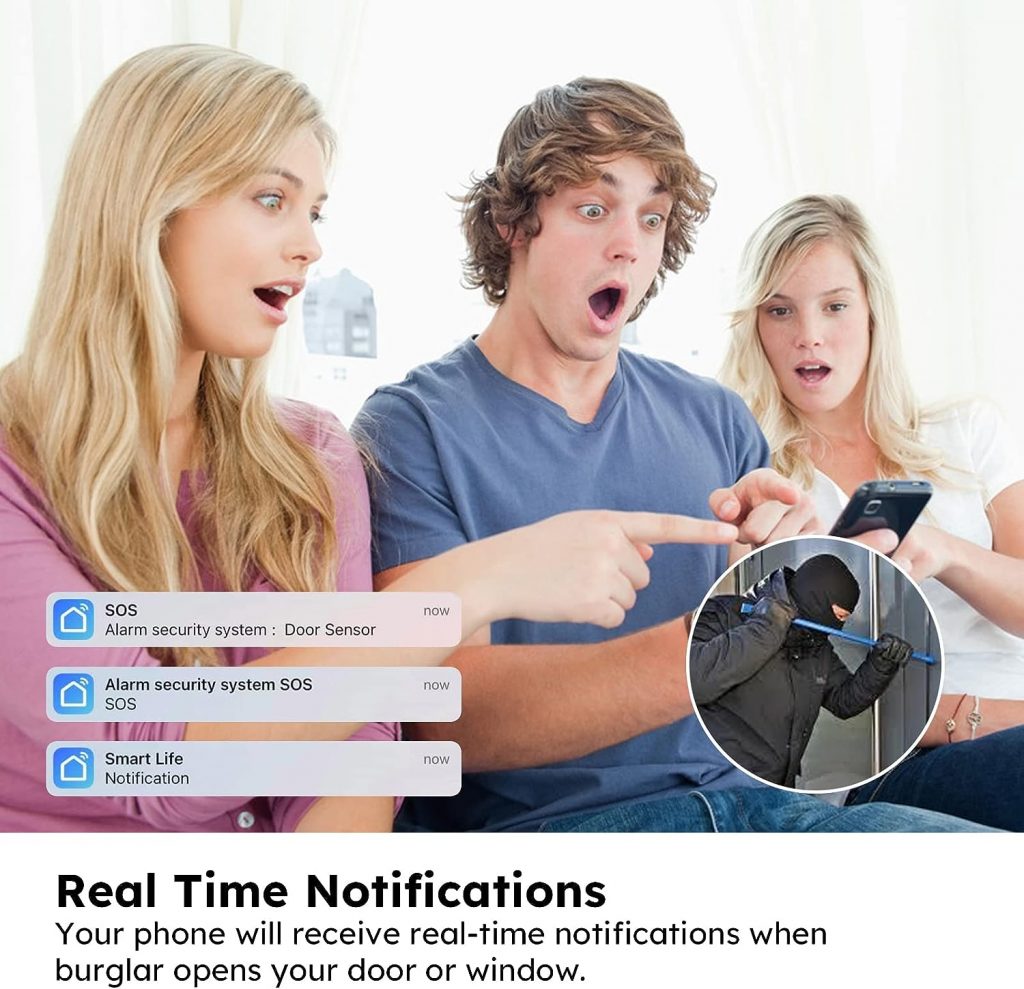 tolviviov Home Alarm System(2nd Gen), 12 Pieces Smart Home Alarm Security System DIY No Monthly Fee, Phone Alert, Alarm Siren, Door/Window Sensors, Remotes, Work with Alexa, for House Apartment Office tolviviov Home Alarm System(2nd Gen), 12 Pieces Smart Home Alarm Security System DIY No Monthly Fee, Phone Alert, Alarm Siren, Door/Window Sensors, Remotes, Work with Alexa, for House Apartment Office