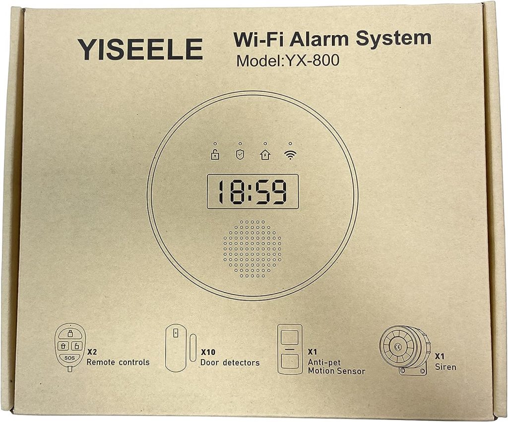 YISEELE Alarm System for Home Security, Wi-Fi Door Alarms for Safety with APP Alert (2.4GHz and 5GHz WiFi), Wireless 16-Piece kit: HUB, Door Sensors, Anti-pet PIR, Remotes, Work with Alexa and Google YISEELE Alarm System for Home Security, Wi-Fi Door Alarms for Safety with APP Alert (2.4GHz and 5GHz WiFi), Wireless 16-Piece kit: HUB, Door Sensors, Anti-pet PIR, Remotes, Work with Alexa and Google