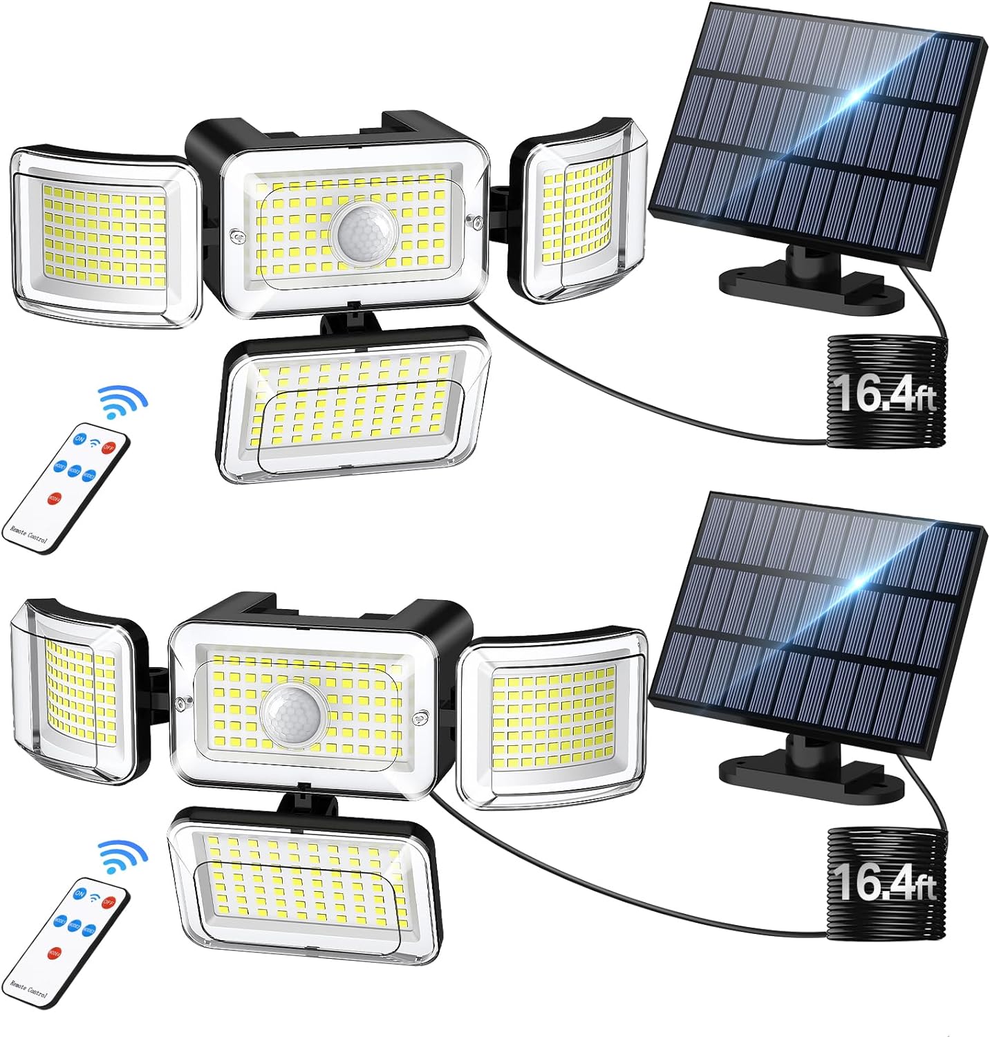 CLAONER 32 LED Solar Landscape Spotlights, Wireless Waterproof Solar Landscape Lights Outdoor Solar Powered Spot Lights For Yard Garden Driveway Porch Walkway Trees Patio Cold White 6 Pack - View #9