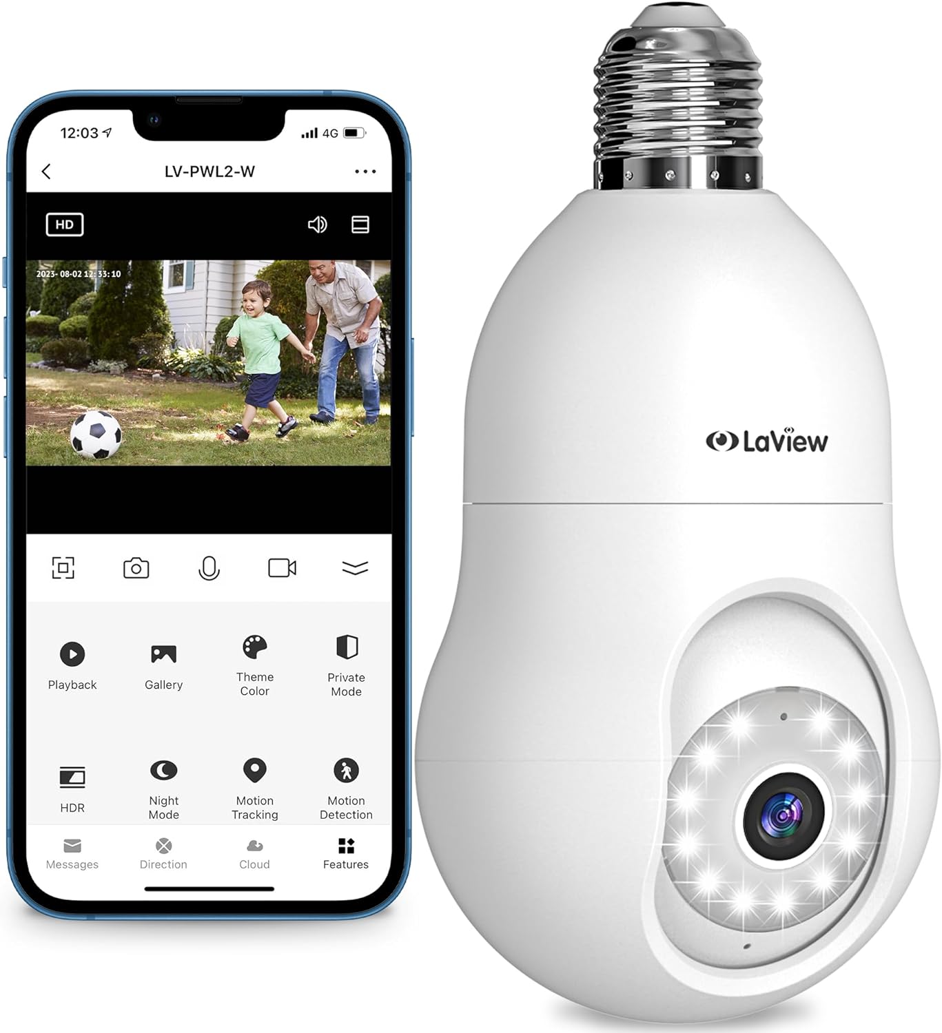 LaView 4MP Bulb Security Camera Review United Systems Of America