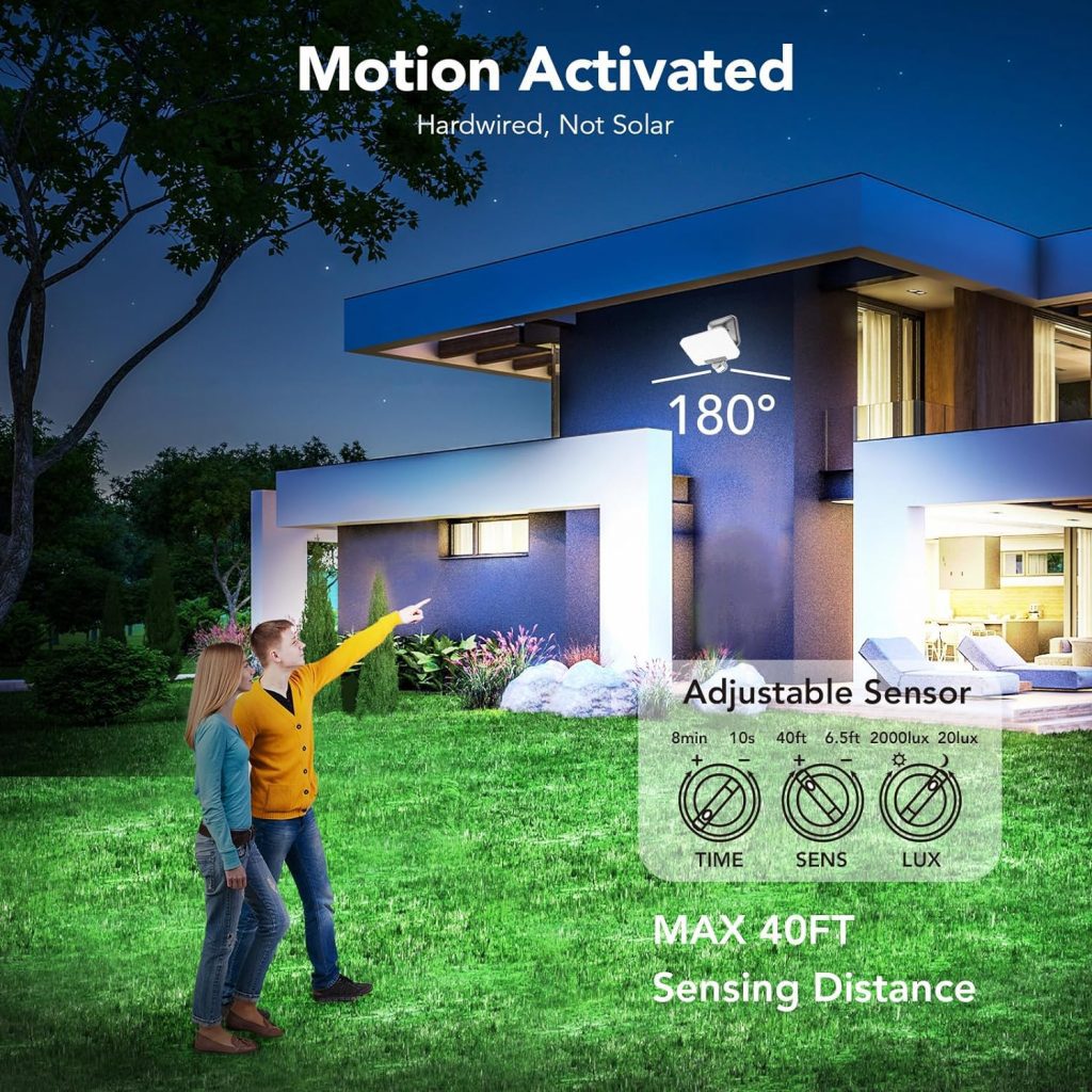 OREiN Motion Lights for Outside, 3500LM/35W Warm to Cold Adjustable Motion Sensor Outdoor Lights, LED Flood Lights Outdoor Security Light with Dim Dusk to Dawn, IP65 Waterproof,1 Pack (Hardwired) OREiN Motion Lights for Outside, 3500LM/35W Warm to Cold Adjustable Motion Sensor Outdoor Lights, LED Flood Lights Outdoor Security Light with Dim Dusk to Dawn, IP65 Waterproof,1 Pack (Hardwired)