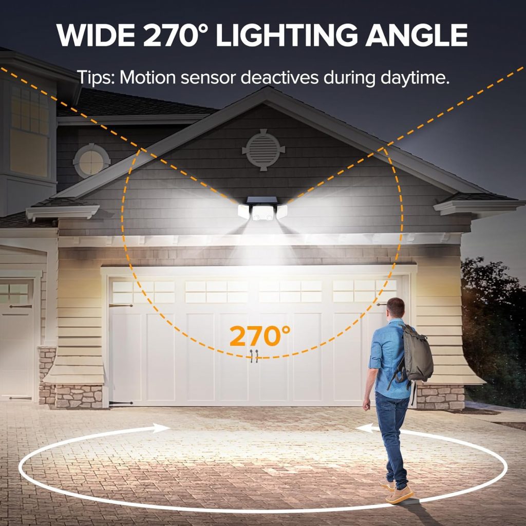 UME Solar Outdoor Lights 332 LED 7000K, Super Bright Motion Sensor Outdoor Lights with 2 Sensors, IP65 Waterproof 270 Wide Angle Solar Flood Lights with 3 Modes for Garden Patio Yard - 2 Pack UME Solar Outdoor Lights 332 LED 7000K, Super Bright Motion Sensor Outdoor Lights with 2 Sensors, IP65 Waterproof 270 Wide Angle Solar Flood Lights with 3 Modes for Garden Patio Yard - 2 Pack